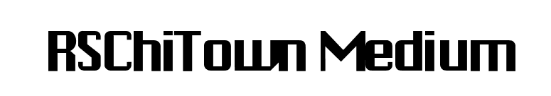 RSChiTown Medium font preview