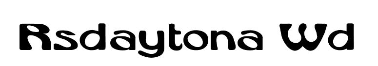 Rsdaytona Wd font preview