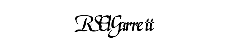 RSElGarrett font preview