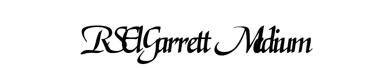 RSElGarrett Medium font preview