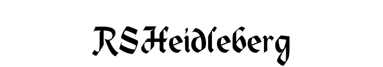 RSHeidleberg font preview