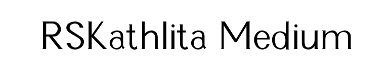 RSKathlita Medium font preview