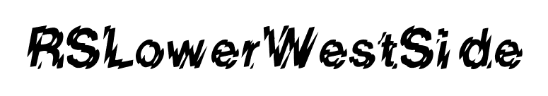 RSLowerWestSide font preview