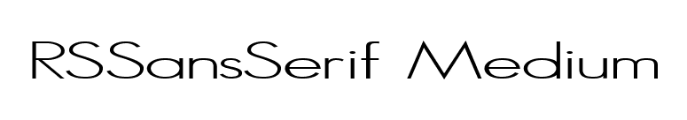 RSSansSerif Medium font preview