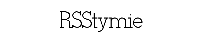 RSStymie font preview