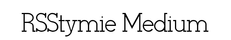 RSStymie Medium font preview
