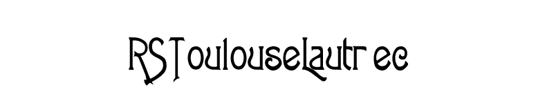 RSToulouseLautrec font preview
