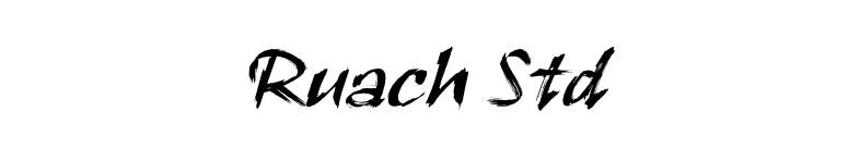 Ruach Std font preview