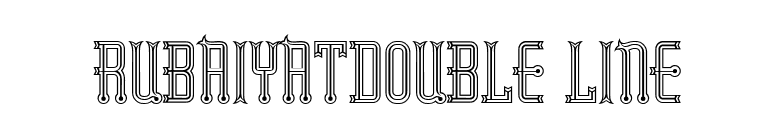RubaiyatDouble Line font preview