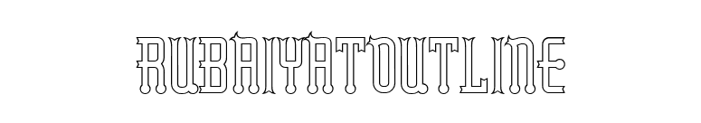 RubaiyatOutline font preview