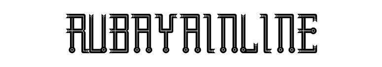 RubayaInline font preview