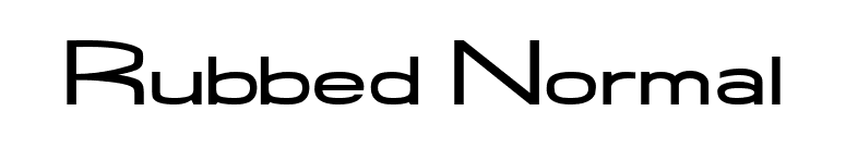 Rubbed Normal font preview