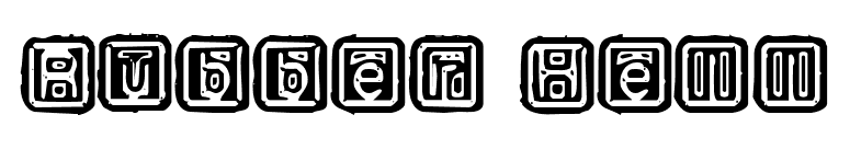 Rubber Hell font preview