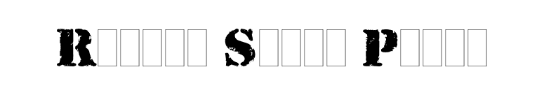 Rubber Stamp Plain font preview