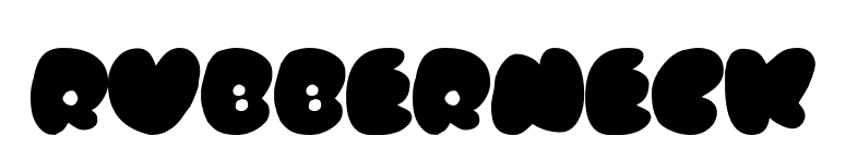 Rubberneck font preview