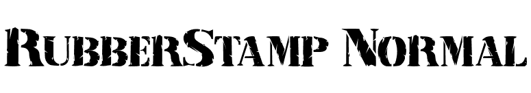 RubberStamp Normal font preview