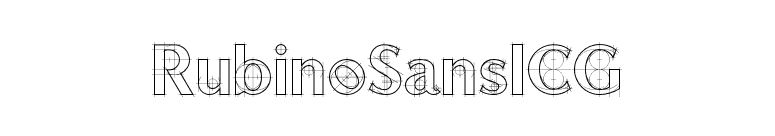 RubinoSansICG font preview