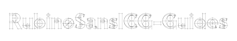 RubinoSansICG-Guides font preview