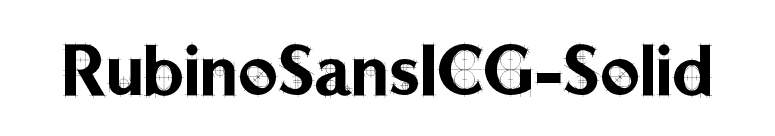 RubinoSansICG-Solid font preview