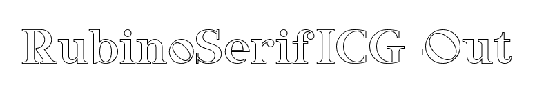 RubinoSerifICG-Out font preview
