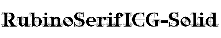 RubinoSerifICG-Solid font preview