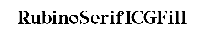 RubinoSerifICGFill font preview