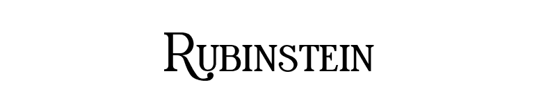 Rubinstein font preview