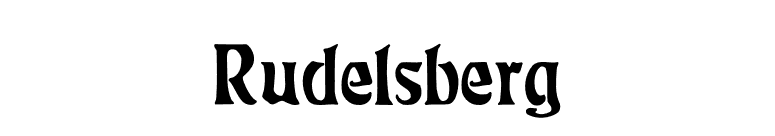 Rudelsberg font preview