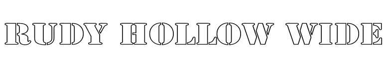 Rudy Hollow Wide font preview