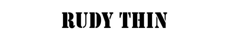 Rudy Thin font preview