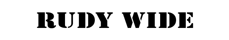 Rudy Wide font preview