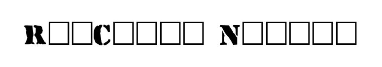 RufCrate Normal font preview