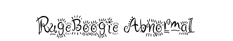RugeBoogie Abnormal font preview