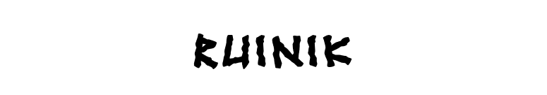 Ruinik font preview