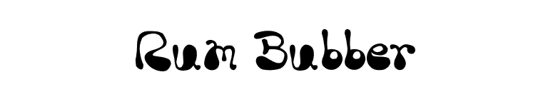 Rum Bubber font preview