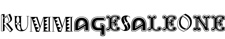 RummageSaleOne font preview