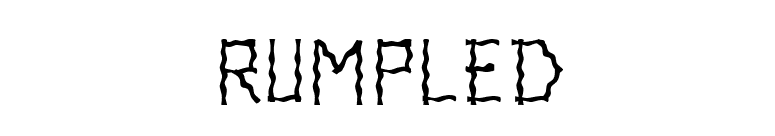 Rumpled font preview