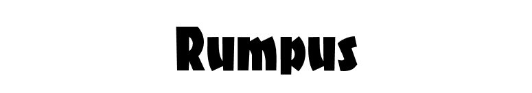 Rumpus font preview