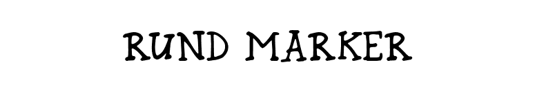 Rund Marker font preview