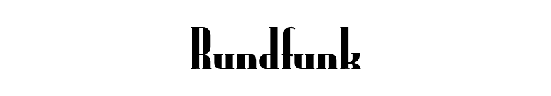 Rundfunk font preview