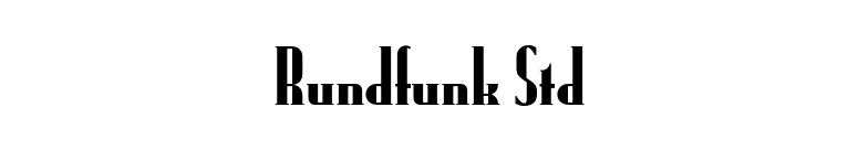 Rundfunk Std font preview