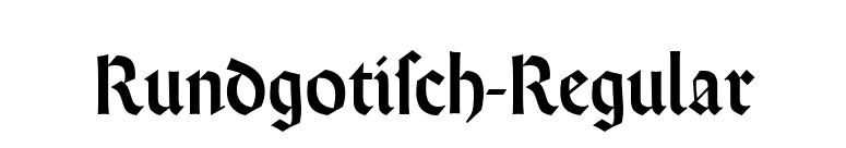 Rundgotisch-Regular font preview