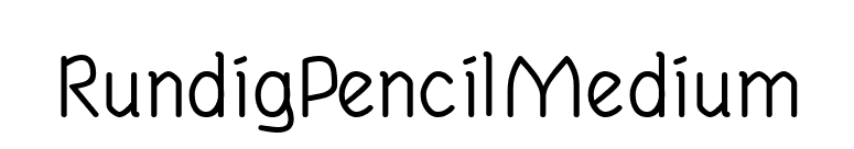 RundigPencilMedium font preview