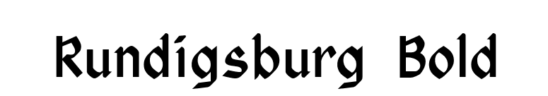 Rundigsburg Bold font preview