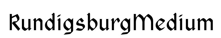 RundigsburgMedium font preview