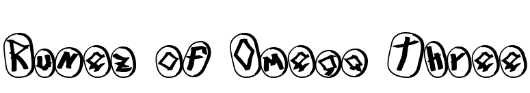 Runez of Omega Three font preview