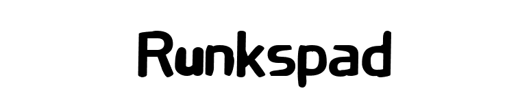 Runkspad font preview