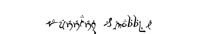 Running Smobble font preview