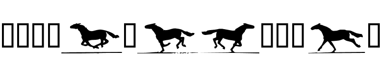 RunningHorses font preview