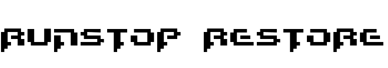 Runstop Restore font preview